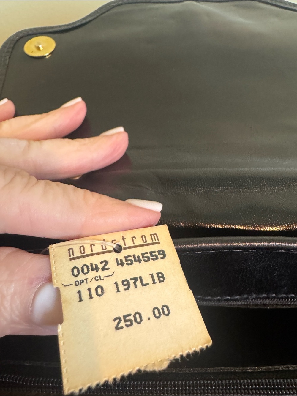 Vintage NWT Brahmin Black Croc-Embossed Top Handle Bag - Picture 6 of 8